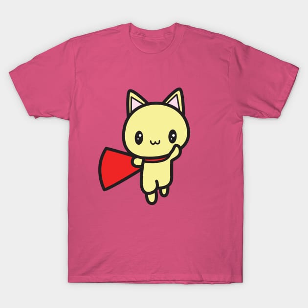 Super Hero Cat T-Shirt by TeeGrayWolf